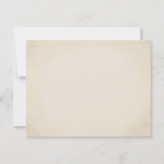 素朴な国の西部の結婚式の応答カード 出欠カード (裏面)