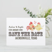 素朴な国の農場の結婚式の保存日付 セーブザデート (スタンド正面)