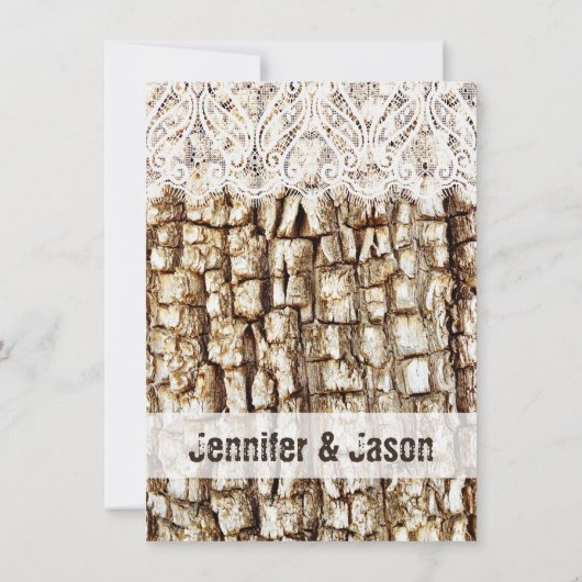 素朴な国の迷彩柄の狩りの結婚式招待状 招待状 (裏面)