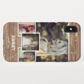 素朴な国スタイルの額縁の写真のコラージュ Case-Mate iPhoneケース (裏面(横))