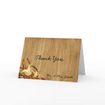 素朴な国ユリの水彩画のサンキューカード