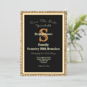 素朴な国BBQの懇親会 招待状 (スタンド正面)