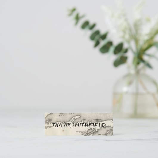 素朴な地図 スキニー名刺 (スタンド正面)