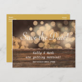 素朴な地方のボケ光セーブデートポストカード 案内ポストカード (正面/裏面)