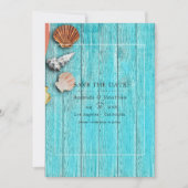 素朴な夏のビーチウェディング・セーブ・ザ・デート セーブザデート (正面)