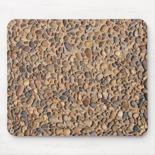 素朴な多彩の小石は写真に投石します マウスパッド (正面)
