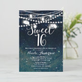 素朴な夜の空のマソンジャー ライト スイート16 招待状 (スタンド正面)