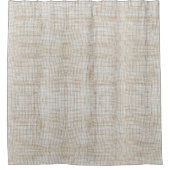 素朴な天然ジュートバーラップ シャワーカーテン (正面)