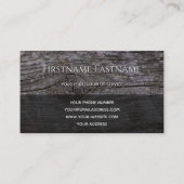 素朴な天然木造オーガニック長方形バス 名刺 (裏面)