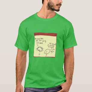 素朴な子供たちが無知なアートの態度と目転が Tシャツ