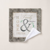 素朴な実家の農家の動揺してなダマスク織の芸術 バスタオルセット (ウォッシュタオル)