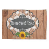 素朴な家のことわざのデザイン 枕カバー (裏面-左)