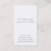 素朴な家の建築業者の建築家の不動産業者 名刺 (裏面)