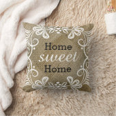 素朴な家の甘い家のバーラップ クッション (ブランケット)