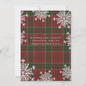 素朴な家族写真 楽しいクリスマスを一緒に プライド シーズンカード (裏面)