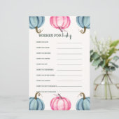 素朴な小さなかぼちゃのベイビーシャワーの願い (スタンド正面)