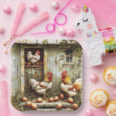 素朴な小屋パーティー紙皿 ペーパープレート (パーティー)