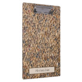 素朴な小石はカスタムな文字が付いている写真に投石します クリップボード (右)