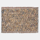 素朴な小石は写真に投石します スローブランケット (正面)