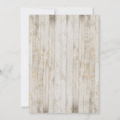 素朴な屋外バーベキュー＆ピクニック 招待状 (裏面)