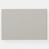 素朴な山と湖の常緑樹のウェディング ゲストブック (裏面)