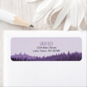 素朴な山のための小さな結婚住所 シール (インサイチュ)