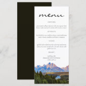 素朴な山のメニューボード メニュー (正面/裏面)