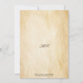 素朴な山の景色のウェディング招待状 招待状 (裏面)