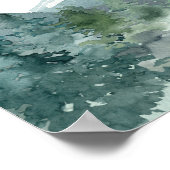 素朴な山の森のベビーシャワー歓迎看板 ポスター (角)