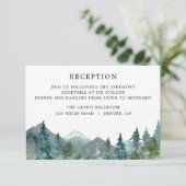 素朴な山の森林木の披露宴 エンクロージャーカード (スタンド正面)