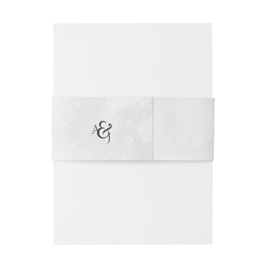 素朴な山の水彩画の結婚式のイニシャル 招待状ベリーバンド (裏面例)