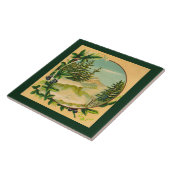 素朴な山場面 タイル (側面)