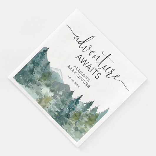 素朴な山岳の屋外をテーマにした森の木々 (コーナー)