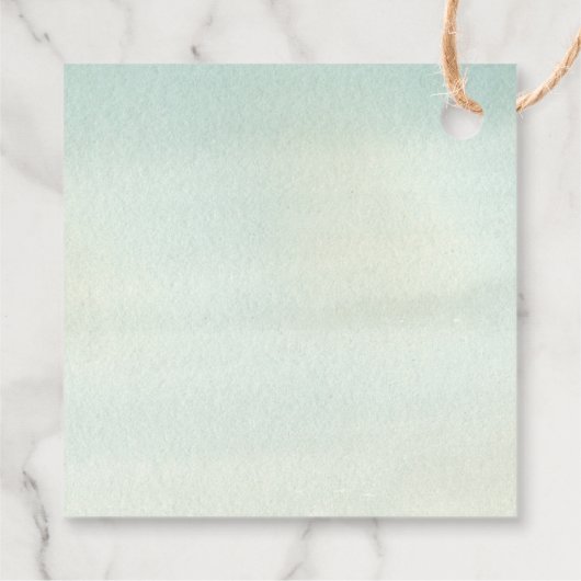 素朴な山岳の屋外をテーマにした森の木々 フェイバータグ (裏面)