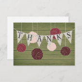 素朴な平たい箱はノート感謝していしています-テーマにまいはだを詰めて下さい ノートカード (正面/裏面)