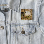 素朴な座席からの眺め、「GからのShrublands、 缶バッジ (インサイチュ)