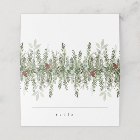 素朴な座席表の結婚休日の名刺 プレイスカード (外部開封)