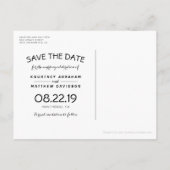 素朴な庭のひまわり ライト セーブ・ザ・デート 案内ポストカード (裏面)