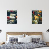 素朴な庭の秋のカボチャ (寝室)