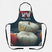 素朴な庭の秋のカボチャ エプロン (正面)