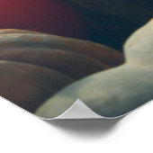 素朴な庭の秋のカボチャ ポスター (角)