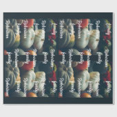 素朴な庭の秋のカボチャ ラッピングペーパー (フラット)