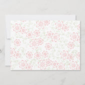 素朴な庭の花の結婚式延期のお知らせ セーブザデート (裏面)