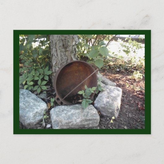 素朴な庭 ポストカード (正面)