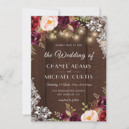 素朴な弦の光結婚式招待状 招待状