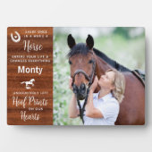 素朴な思い出 馬の記念碑 フォトプラーク (正面)