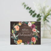 素朴な意志私の新婦付添人です インビテーションポストカード (スタンド正面)