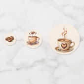 素朴な愛が育まれる　コーヒー ブライダルシャワー コンフェッティ (正面)