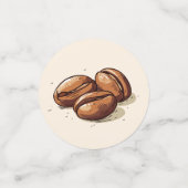 素朴な愛が育まれる　コーヒー ブライダルシャワー コンフェッティ (スモール正面)