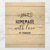 素朴な愛で自家製 ワインラベル (シングルラベル)